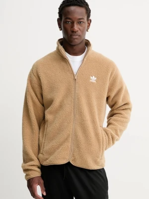 adidas Originals bluza polarowa Essentials męska kolor brązowy gładka JW3530