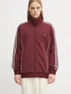 adidas Originals bluza Prem Track Top męska kolor bordowy z aplikacją JY2738