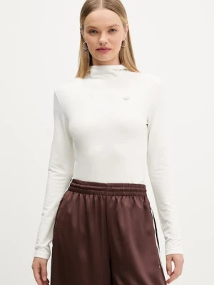 adidas Originals bluza Premium Essentials damska kolor beżowy z kapturem gładka JY2907