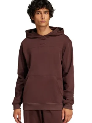 adidas Originals bluza Premium Loved Hoodie męska kolor brązowy z kapturem gładka JC8351