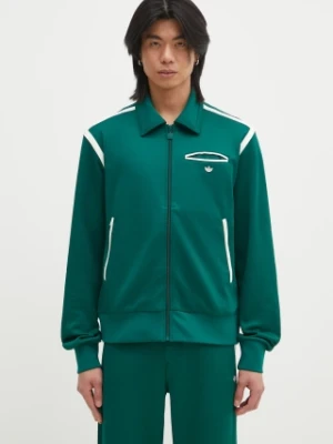 adidas Originals bluza Premium Tracktop męska kolor zielony gładka JN4475