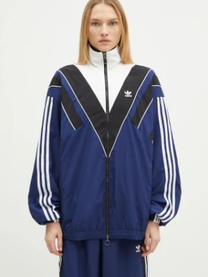 adidas Originals bluza Rasant Tracktop damska kolor niebieski wzorzysta JW9740