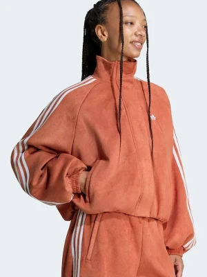 adidas Originals bluza rozpinana damska Adilenium Season 6 Faux Suede pomarańczowy