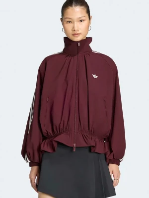 adidas Originals bluza rozpinana damska Advanced Archive bordowy