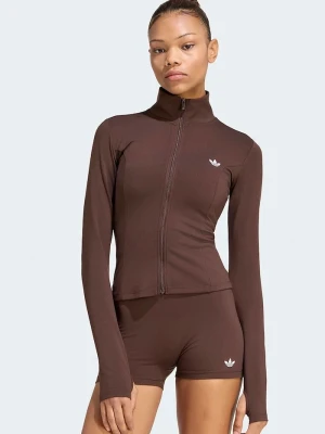 adidas Originals bluza rozpinana damska Essentials brązowy