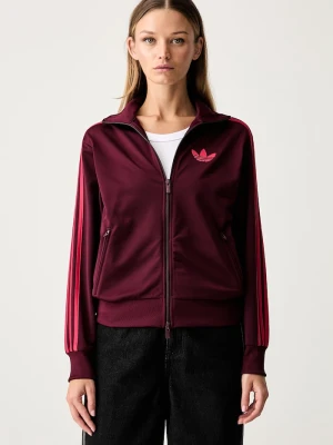 adidas Originals bluza rozpinana damska Firebird bordowy