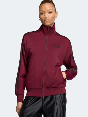 adidas Originals bluza rozpinana damska Firebird bordowy