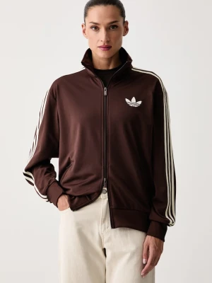 adidas Originals bluza rozpinana damska Firebird brązowy