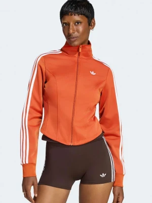 adidas Originals bluza rozpinana damska Firebird Corset pomarańczowy