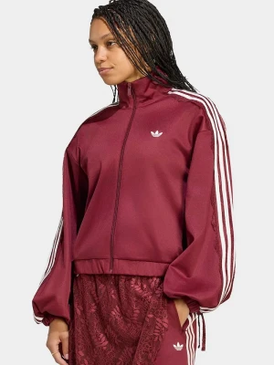adidas Originals bluza rozpinana damska Lace Injection bordowy