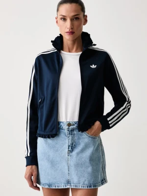 adidas Originals bluza rozpinana damska Pleated Firebird granatowy
