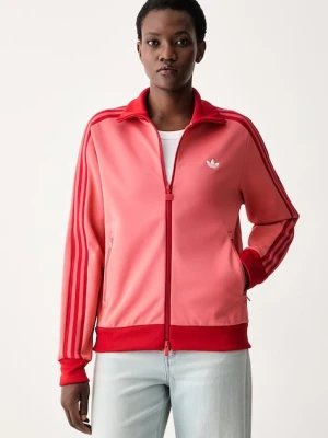 adidas Originals bluza rozpinana damska z bawełną Beckenbauer różowy