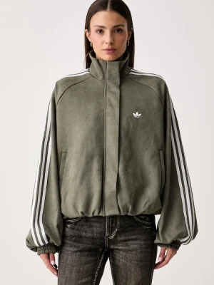 adidas Originals bluza rozpinana damska z imitacji zamszu Adilenium Season 6 Faux Suede zielony