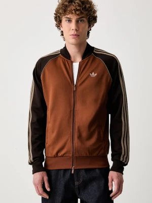 adidas Originals bluza rozpinana męska brązowy