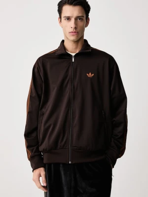 adidas Originals bluza rozpinana męska Firebird brązowy