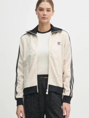 adidas Originals bluza SNAKE FB TT damska kolor beżowy wzorzysta JI8403