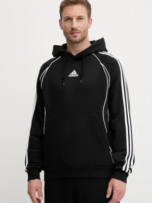 adidas Originals bluza Teamgeist męska kolor czarny z kapturem z aplikacją JY6394