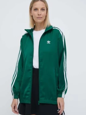 adidas Originals bluza Track Top damska kolor turkusowy z aplikacją IP0699