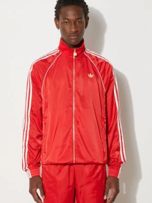 adidas Originals bluza Track Top męska kolor czerwony z aplikacją IY3406