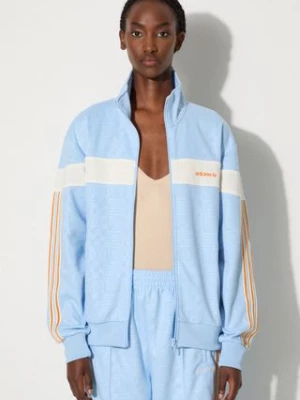 adidas Originals bluza Tracksuit Jacket damska kolor niebieski wzorzysta JD5758