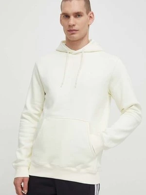 adidas Originals bluza Trefoil Essentials Hoody męska kolor beżowy z kapturem gładka IR7790