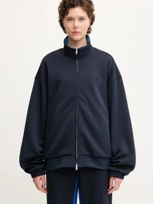 adidas Originals bluza x Wales Bonner Pique Pique damska kolor niebieski gładka JM8213