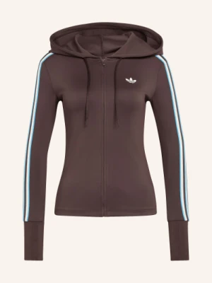 Adidas Originals Bluza Z Kapturem Hooded Trefoil Zipper braun