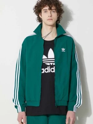 adidas Originals bluzka męska kolor zielony przejściowa IT2494