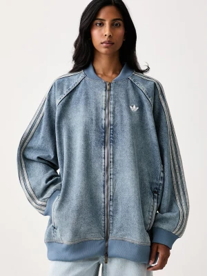 adidas Originals bomberka damska jeansowa niebieski