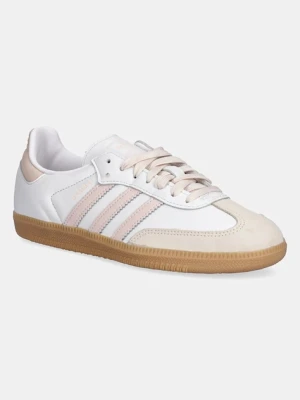adidas Originals buty skórzane Samba OG damskie kolor biały JS1351
