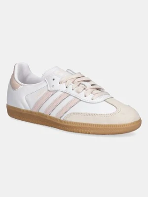 adidas Originals buty skórzane Samba OG damskie kolor biały JS1351