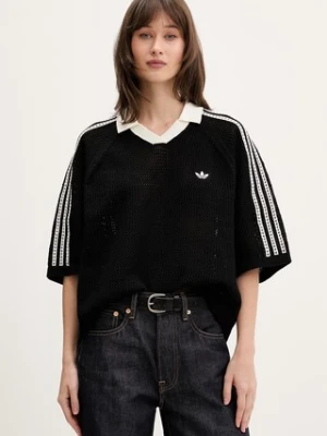 adidas Originals Crochet polo swetrowe ażurowe damskie