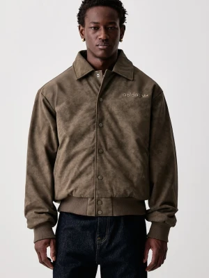 adidas Originals Cutline Pleather kurtka przejściowa z imitacji skóry męska