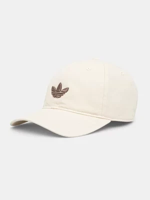 adidas Originals czapka z daszkiem bawełniana BASEBALL AC kolor beżowy z aplikacją JC6037