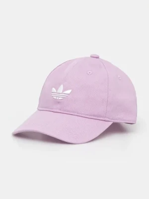 adidas Originals czapka z daszkiem bawełniana BASEBALL AC kolor fioletowy z aplikacją JC6028