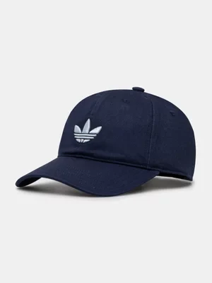 adidas Originals czapka z daszkiem bawełniana BASEBALL AC kolor granatowy z aplikacją JC6030