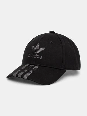 adidas Originals czapka z daszkiem bawełniana kolor czarny z aplikacją IY1545