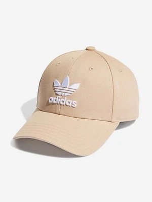 adidas Originals czapka z daszkiem bawełniana Trefoil Baseball Cap kolor żółty wzorzysta HL9326