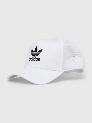 adidas Originals czapka z daszkiem kolor biały z aplikacją IS3015