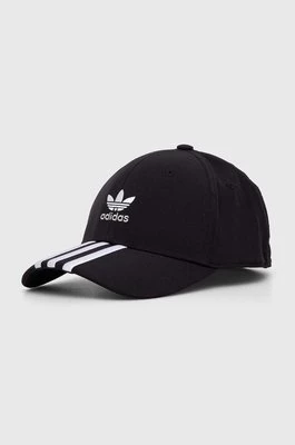 adidas Originals czapka z daszkiem kolor czarny z aplikacją