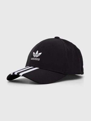 adidas Originals czapka z daszkiem kolor czarny z aplikacją