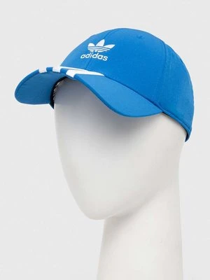 adidas Originals czapka z daszkiem kolor niebieski z aplikacją IS1626