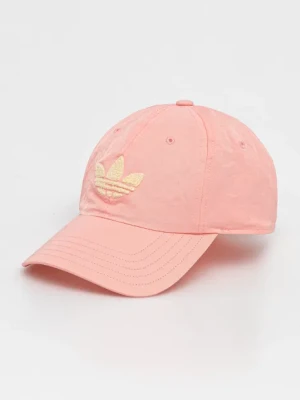 adidas Originals czapka z daszkiem kolor różowy z aplikacją JD5353