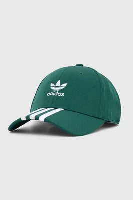 adidas Originals czapka z daszkiem kolor zielony z aplikacją IS1627