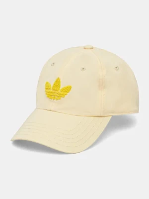 adidas Originals czapka z daszkiem kolor żółty z aplikacją JD5352