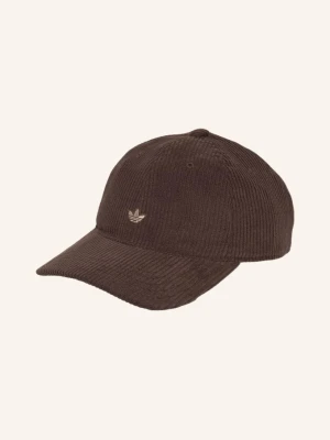 Adidas Originals Czapka Z Daszkiem Z Sztruksu Corduroy blau CIEMNOBRĄZOWY