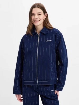 adidas Originals Damska bluza - kurtka w prążki Kobiety niebieski w paski,