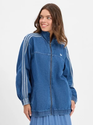 adidas Originals Damska kurtka dżinsowa Kobiety Bawełna niebieski jednolity,