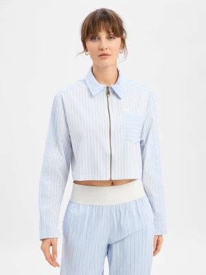 adidas Originals Damska kurtka koszulowa Kobiety niebieski|biały w paski,