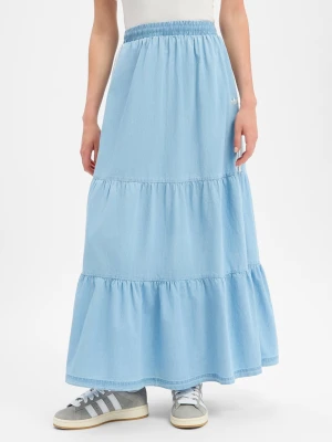 adidas Originals Damska spódnica maxi Kobiety Bawełna (100%) niebieski,